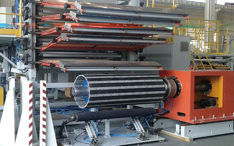Machine de confection de pneus poids lourds